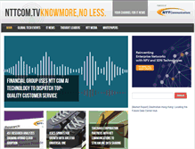 Tablet Screenshot of nttcom.tv